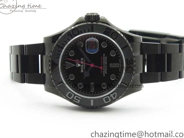 MiroTime 0901 EasyCare Yacht-Master 116622 DLC VRF Best Edition Black Dial on DLC Bracelet VR 2918